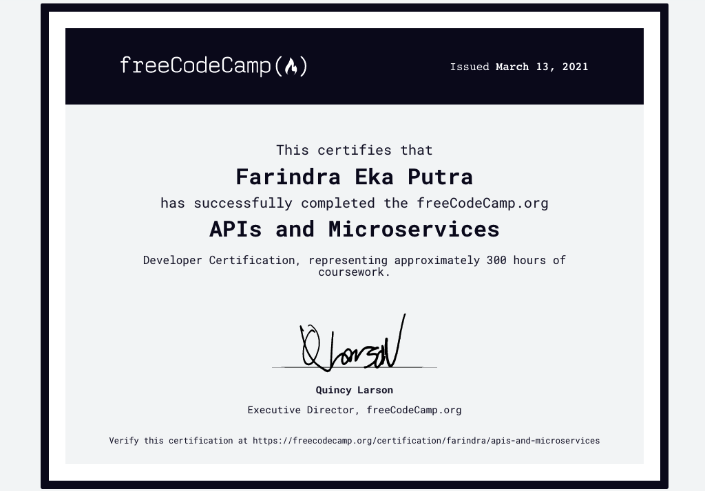 Farindra Freecodecamp APIs and Microservices