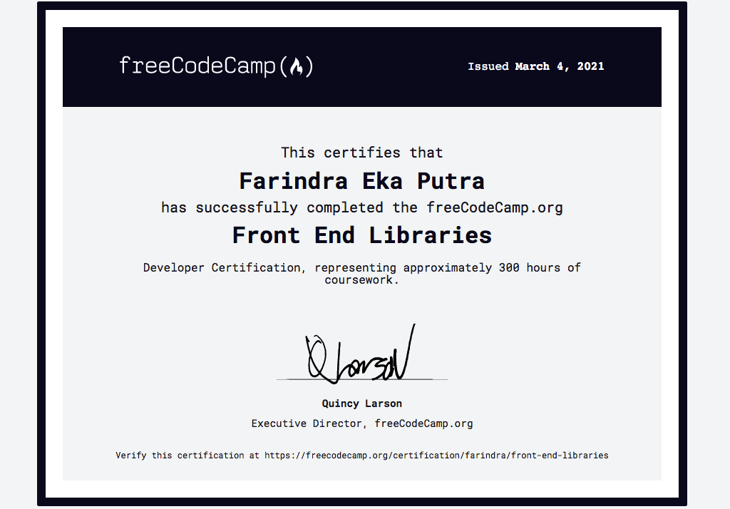 Farindra Freecodecamp Front End Libs