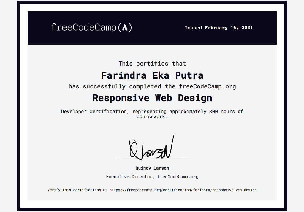 Farindra Freecodecamp Web